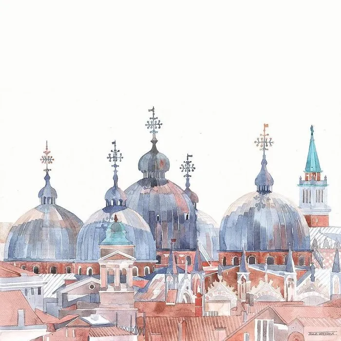My 21 Watercolor Paintings Of Venice That Show The Beauty Of This City