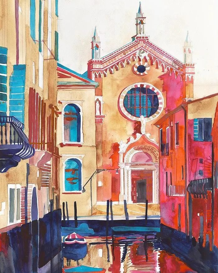 My 21 Watercolor Paintings Of Venice That Show The Beauty Of This City
