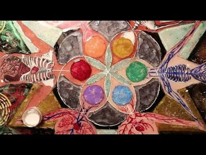 Recipe For Humanity - Psychedelic Art Process - Wood & Resin