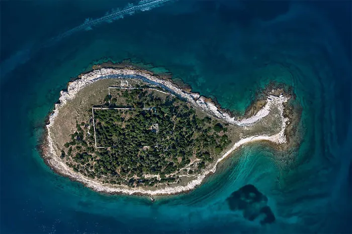 Fish shaped island in Croatia By Milan Photo