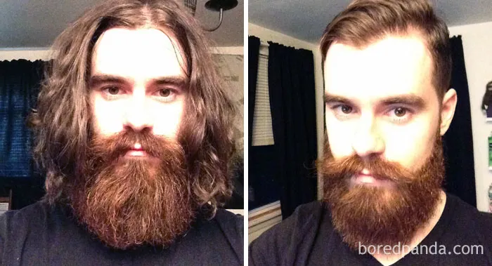 Got A Haircut And Trim From The Art Of Shaving. I Went From Charles Manson To Dapper Manson