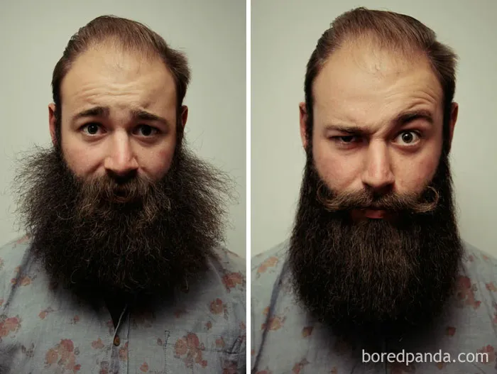 Some People Don't Appreciate The Work Involved In A Neat And Tidy Beard! Here Is A Before And After My 15 Minute Daily “Grooming” Routine