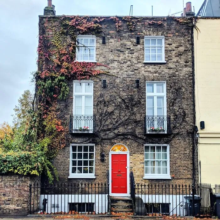 Woman Captures London's Most Beautiful Front Doors And They Look Straight Out Of A Wes Anderson Movie
