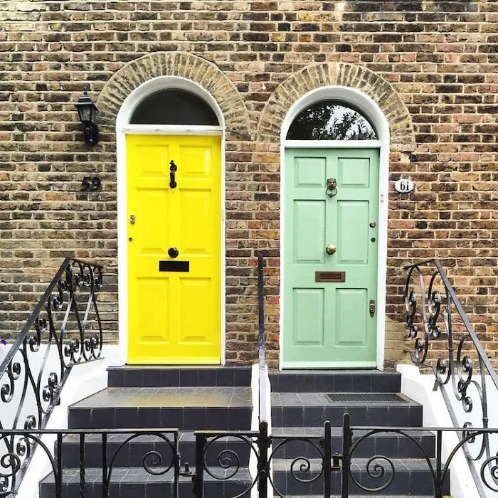 Woman Captures London's Most Beautiful Front Doors And They Look Straight Out Of A Wes Anderson Movie