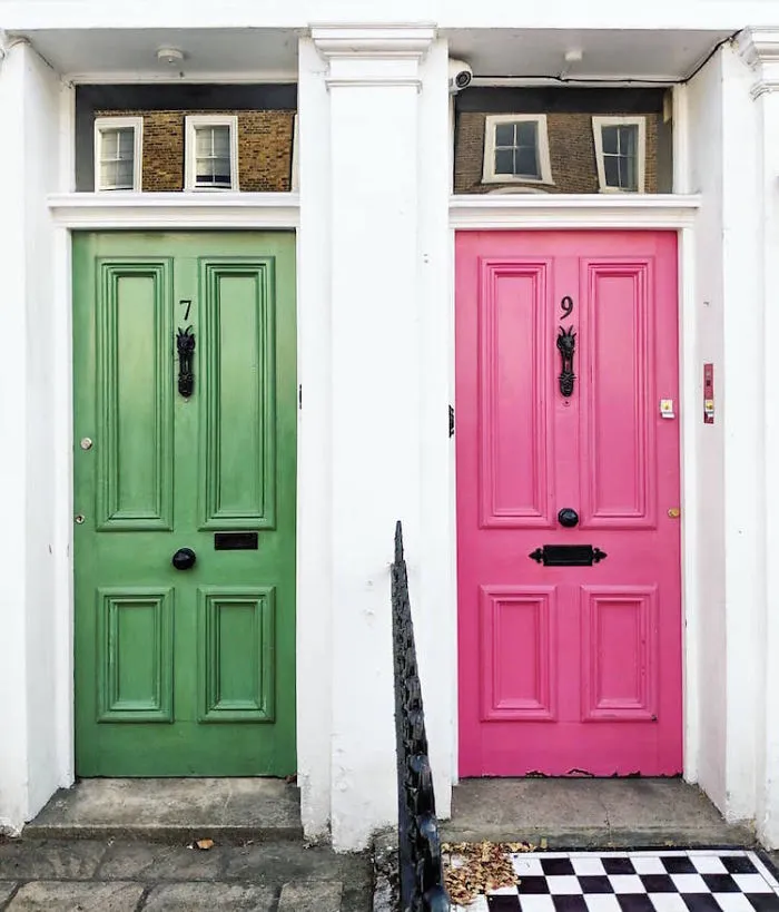Woman Captures London's Most Beautiful Front Doors And They Look Straight Out Of A Wes Anderson Movie