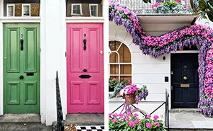 Woman Captures London's Most Beautiful Front Doors And They Look Straight Out Of A Wes Anderson Movie