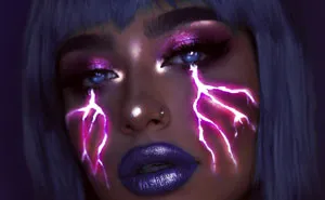 I Use Makeup, UV Paint And Light To Create Glow-In-The-Dark Looks (26 Pics)