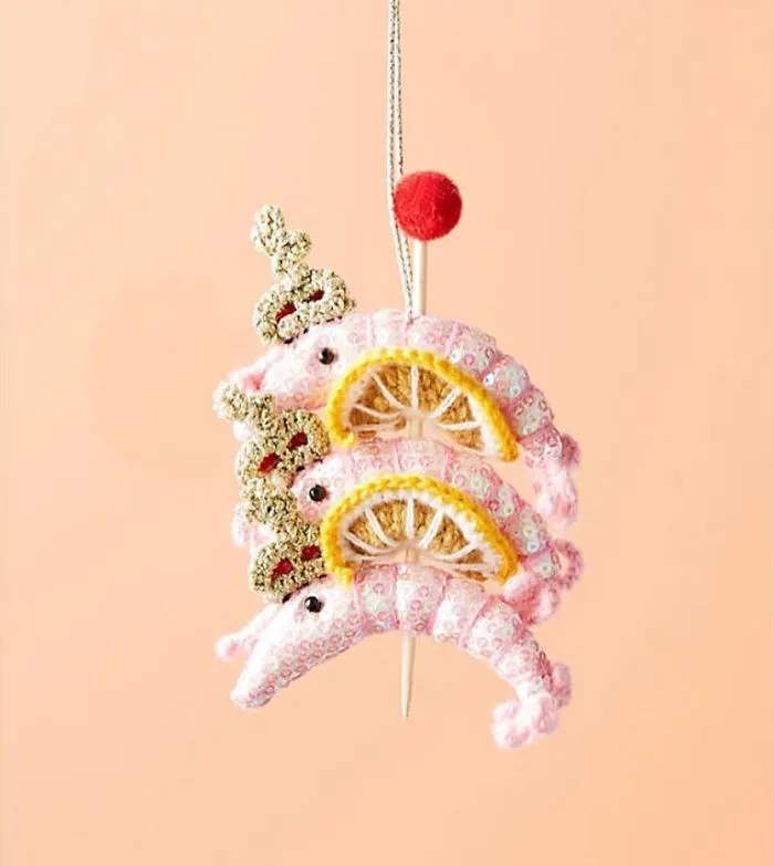 Here's Another Christmas Ornament I Designed For Anthropologie. It's Entitled 'We Three King Prawns' Sadly It's Only Available On Their U.s Website At Present. If It Becomes Available In Europe I'll Let You Know 🍤🍤🍤#anthropologie #katejenkinsstudio #artistcollaborationforanthropologie #christmasornaments