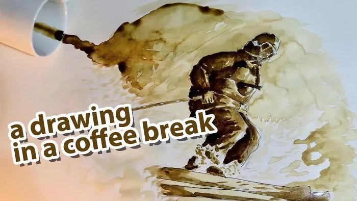 A Drawing In A Coffee Break