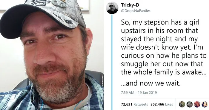 Man Discovers His Stepson Snuck A Girl Overnight, Can't Wait To See Him Trying To Smuggle Her Out In The Morning