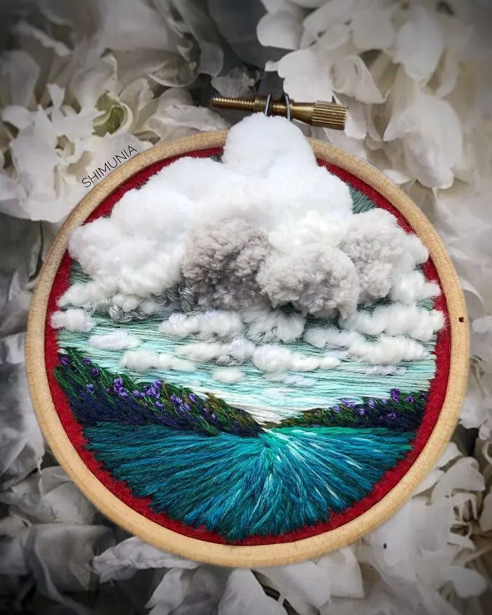 Russian Artist Pushes Embroidery To Its Limits, Making It Look Like Paint