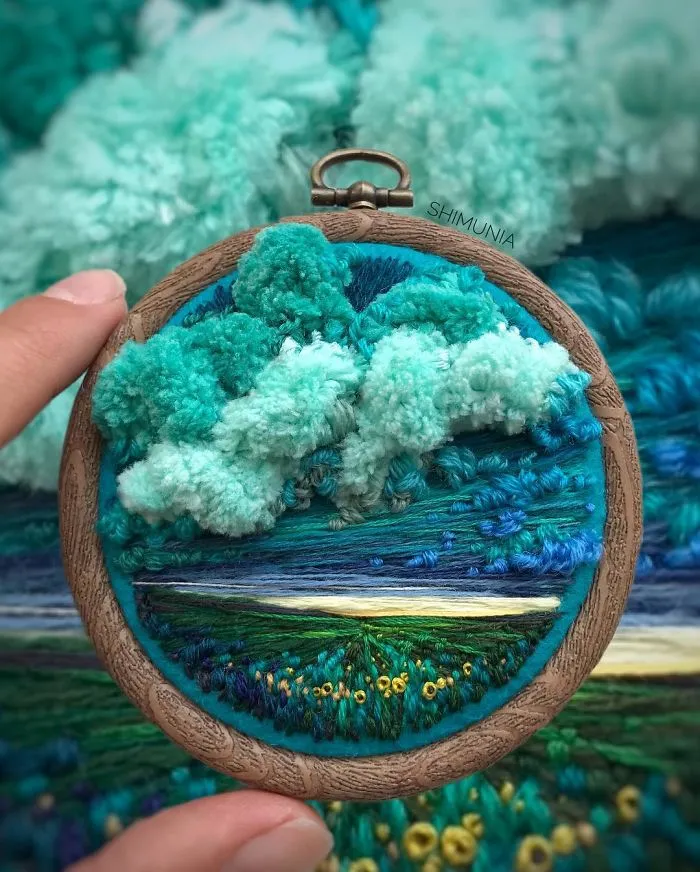 Russian Artist Pushes Embroidery To Its Limits, Making It Look Like Paint