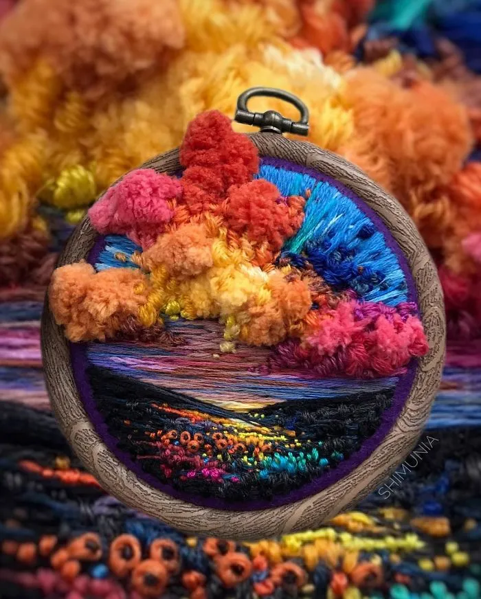 Russian Artist Pushes Embroidery To Its Limits, Making It Look Like Paint