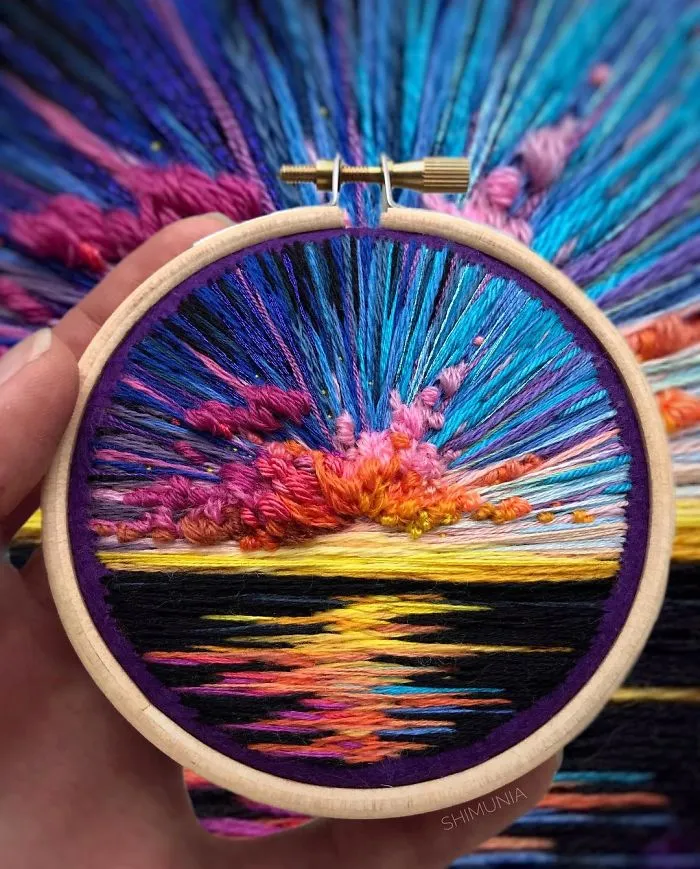 Russian Artist Pushes Embroidery To Its Limits, Making It Look Like Paint