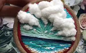 Russian Artist Pushes Embroidery To Its Limits, Making It Look Like Paint
