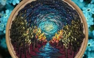Russian Artist Pushes Embroidery To Its Limits, Making It Look Like Paint