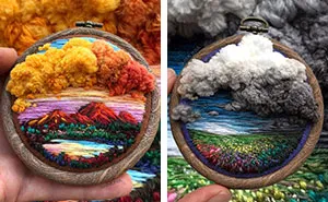 Russian Artist Pushes Embroidery To Its Limits, Making It Look Like Paint