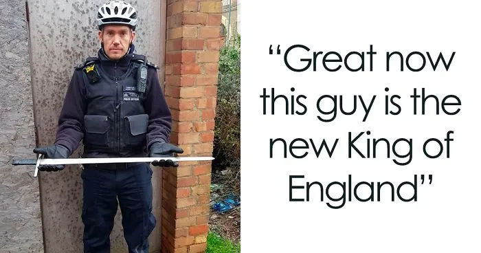 UK Police Post About A Sword Taken Off The Streets, Internet Can't Stop Laughing
