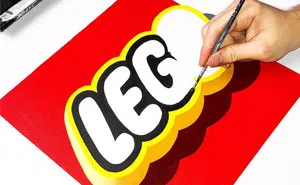 Artist Uses Lettering Technique To Recreate Modern Logos With Stunning 3D Effects