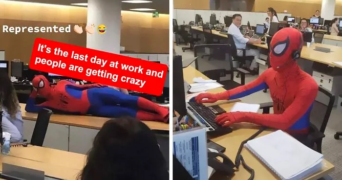 Bank Worker Quits His Job, Shows Up As Spider-Man On His Last Day