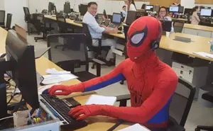 Bank Worker Quits His Job, Shows Up As Spider-Man On His Last Day