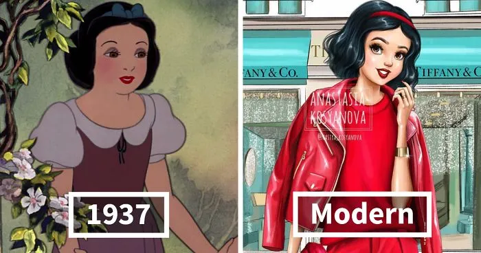 If Disney Princesses Discovered Today's Luxury Fashion Brands (19 Pics)