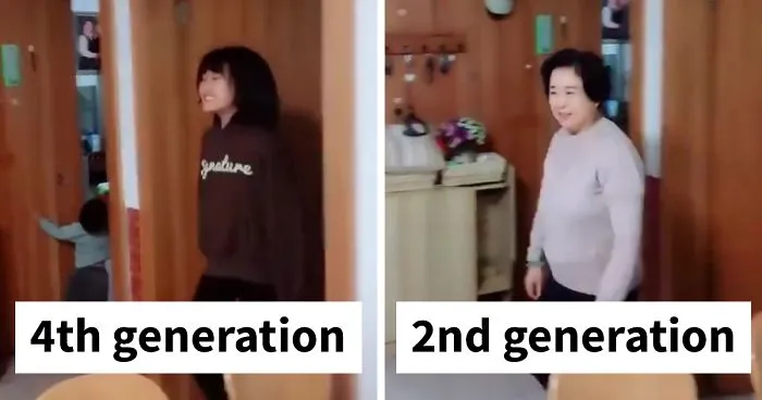 Chinese People Create A New Viral Meme Involving 4 Generations Of Family Members And It's Adorable