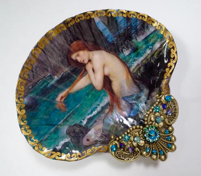 Artist Turns Real Seashells Into Decorative Jewelry Dishes That Look Like Long Lost Treasure