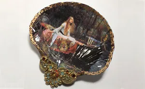 Artist Turns Real Seashells Into Decorative Jewelry Dishes That Look Like Long Lost Treasure