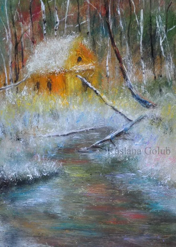 Winter Oil Paintings By Ruslana Golub