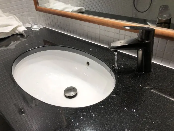 El lavabo del hotel es...
