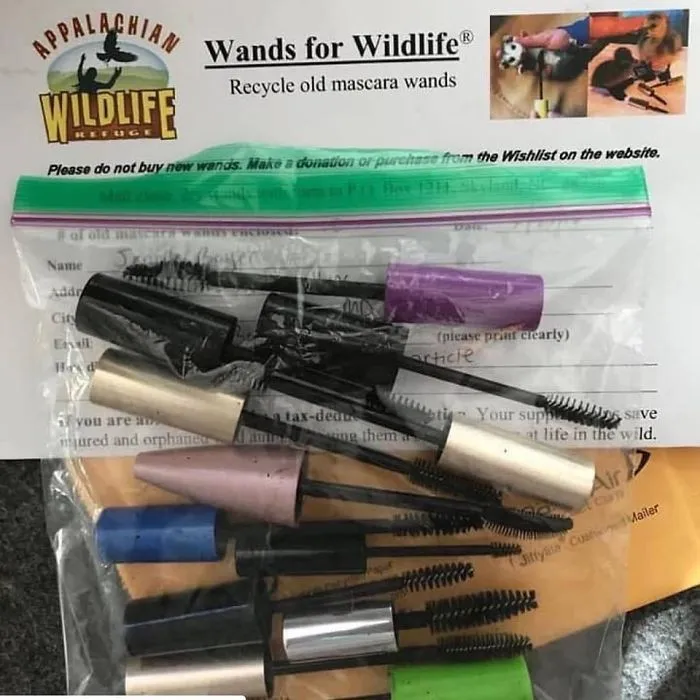 An Easy Way To Recycle Old Mascara Wands