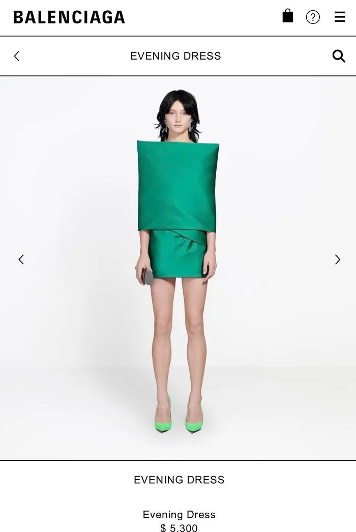 El nuevo vestido de Balenciaga que cuesta 5300$