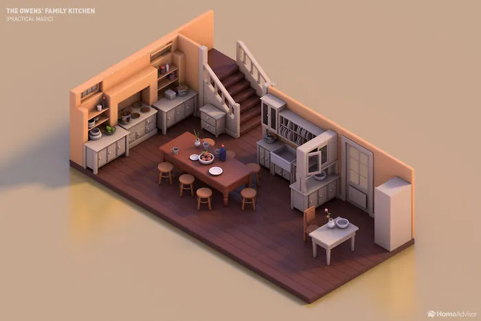 The Owens’ Family Kitchen (Practical Magic)