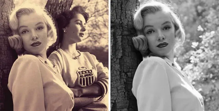 Marilyn Monroe y Elizabeth Taylor