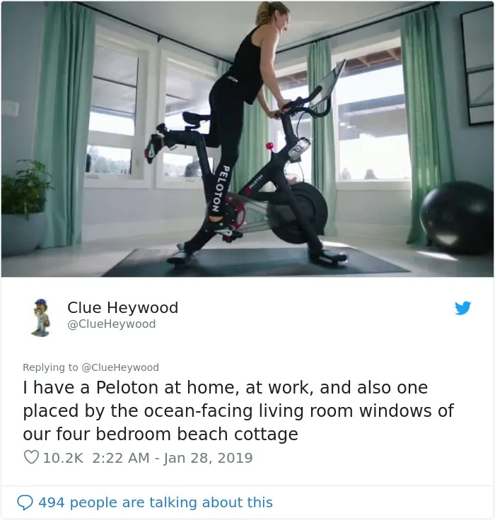 'Peloton' Stationary Bicycles Get Flooded With Memes After Their 'Luxurious' Ad Faces Backlash