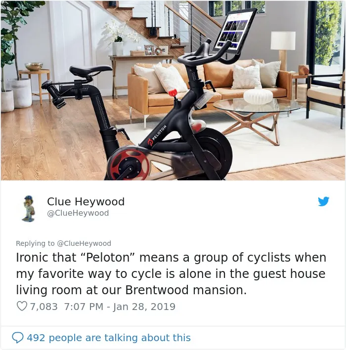 'Peloton' Stationary Bicycles Get Flooded With Memes After Their 'Luxurious' Ad Faces Backlash