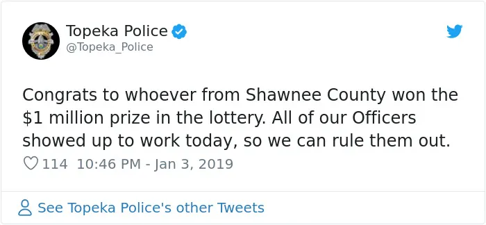26 Criminally Funny Tweets By The Kansas Police Departments