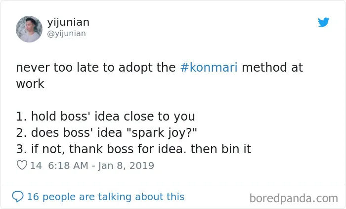 50 Hilarious Reactions To Marie Kondo That Will Bring You Joy