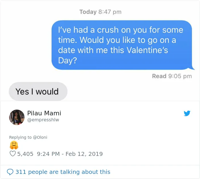 30 Women Ask Their Crushes Out On A Valentine's Day Date And Post Their Reactions On Twitter