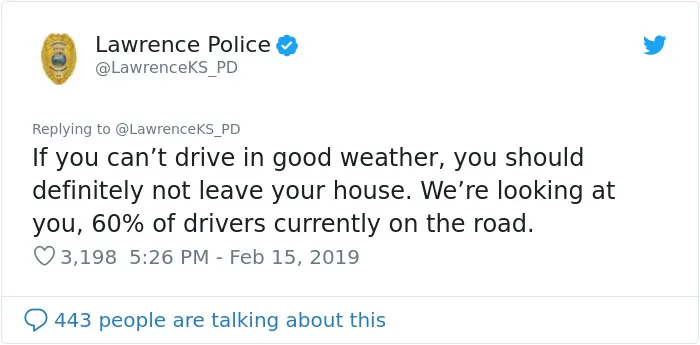 26 Criminally Funny Tweets By The Kansas Police Departments