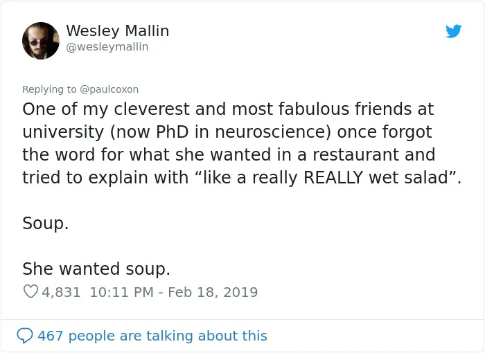 30 People Share Their Brainfart Moments Where They Failed To Remember A Basic Word
