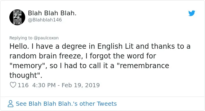 30 People Share Their Brainfart Moments Where They Failed To Remember A Basic Word