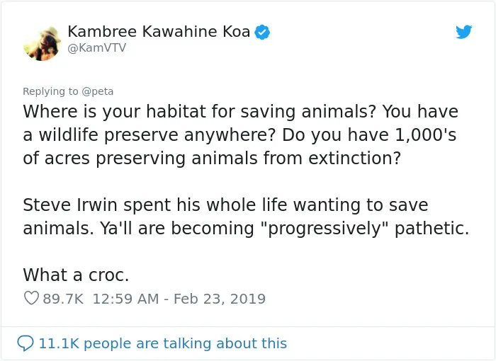 30 Ways People Destroyed PETA For Criticizing Steve Irwin