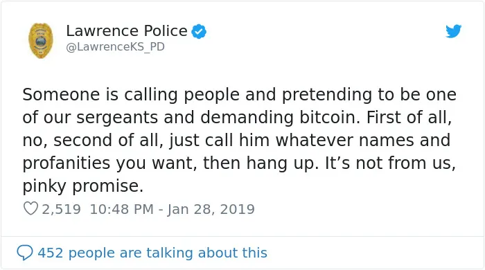 26 Criminally Funny Tweets By The Kansas Police Departments
