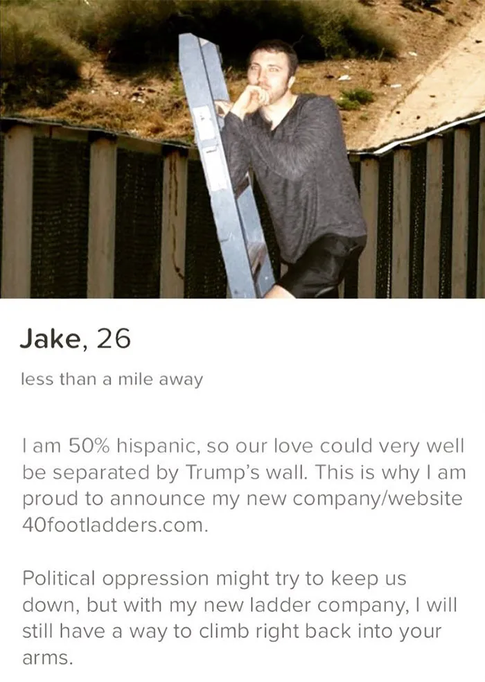 After Creating Over 30 Custom Profiles, Tinder Banned This Guy. Here Are Some Of The Funniest Ones