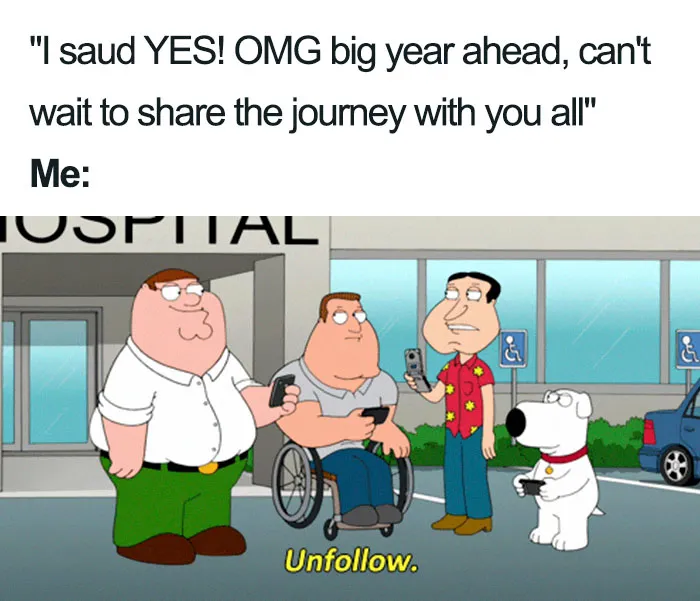 Cartoon characters reacting humorously to a wedding announcement, capturing the essence of hilarious wedding memes.
