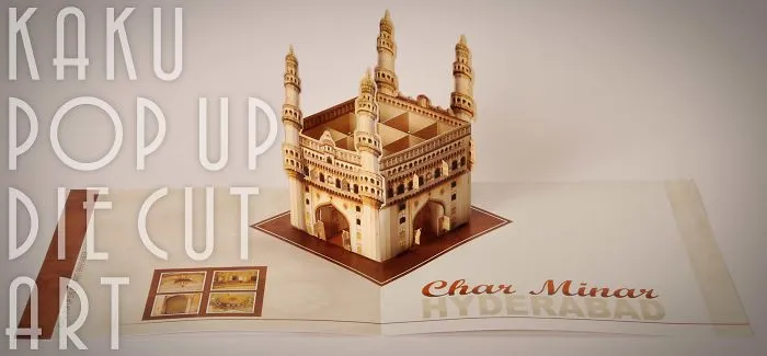 Customized Pop Up Brochure Designer And Printer... Kaku Pop Up Die Cut Art
