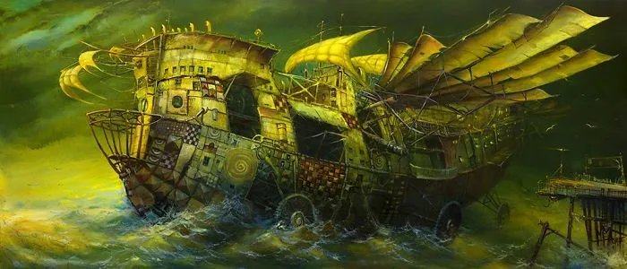 My 21 Oil Paintings Of Fantasy Ships