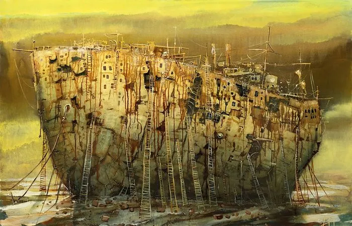 My 21 Oil Paintings Of Fantasy Ships